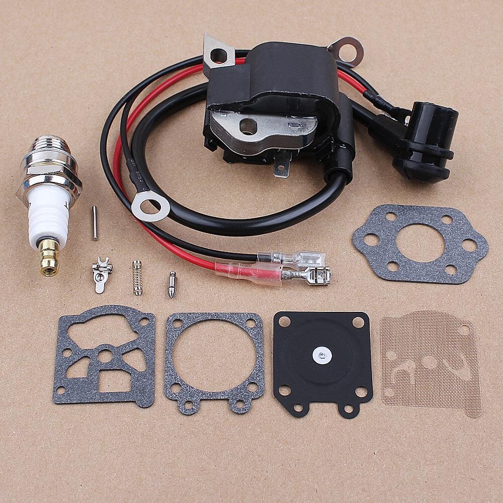 Spark Plug Ignition Coil Carburetor Repair Kit for Stihl 021 023 025 MS210 MS230 MS250 Chainsaws Parts Walbro WT-286
